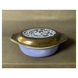 Pyrex Midnight Bloom Oval Lidded Dish