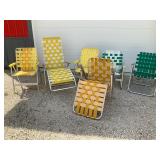 Vintage Lawn Chairs Lot of 6
