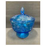 LE Smith Colonial Grape Lidded Candy Dish