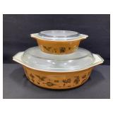 Pyrex Early American Cinderella Covered Dishes