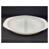 Pyrex White Divided Dish 1 1/2 Qt
