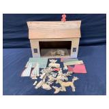 Honor Bilt Farm Wooden Play Set 1930ï¿½s