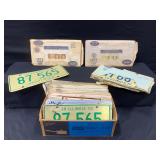 Box of License Plates 1960ï¿½s-Current