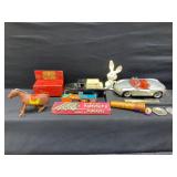Antique Toy Lot Truck Bank, Model Car, & More