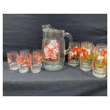 Strawberry Shortcake Glasses & Pitcher
