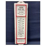 Jacobi  Sales Metal Advertising Thermometer