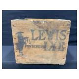Lewis Powdered LYE Wooden Crate