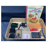 Antique Lot Bible Stories, Wallet, Jar, & More