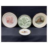 Vintage Glass Plate Lot of 4