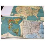 USA & World Paper Maps