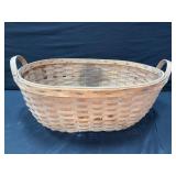 Large Woven Basket Wooden Handles