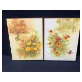Butterfly 70ï¿½s Floral Wall Hangings