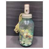 Ball Mason Jar and Vintage Buttons