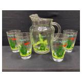 Blakely Oil & Gas Arizona Cactus Glassware Set