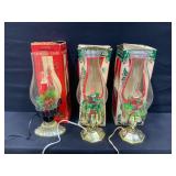 TIMCO & Beacon Christmas Hurricane Candles-Works