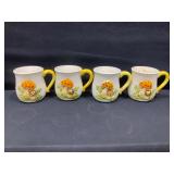 Merry Mushroom Set of 4 Mugs