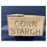 Wooden Crate Corn Starch