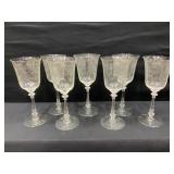Crystal Glasses Set of 7