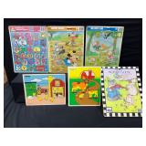 Vintage Playskool, Disney, Warren Puzzles
