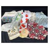Antique Aprons, Towels, & More