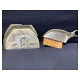 Antique Metal Brush and Dust Pan