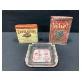 Tobacco Tins & Advertising Ashtray