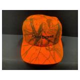 John Deere Orange Camo Vintage Hat
