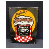 PURINA Chows Enamel Sign