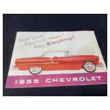 1955 Chevrolet Foldout Brochure