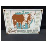 Royal Branded Baby Beef Sign