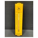John Deere Advertising Metal Thermometer