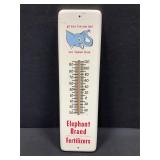 Elephant Brand Fertilizers Metal Thermometer
