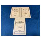 Cattle Selection Breeding Booklets 1928