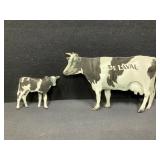 DeLaval Metal Advertising Cow Signs