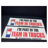 International Harvester Trucks Bumper Stickers-NOS