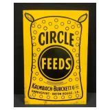 Circle Feeds Metal Sign