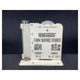 Honeggersï¿½ Farm Service Metal Rain Gauge