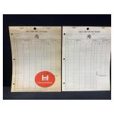 Big H Feed and Egg Record Notepads
