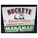 Buckeye Rabbit Pellets Sign