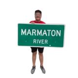 MarMaton River Metal Street Sign