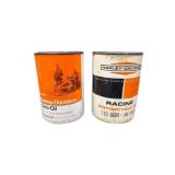 Harley Davidson Racing & Sno-Oil Cans