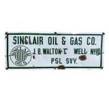 Sinclair Oil & Gas Co. Porcelain Sign