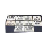 No Hunting & No Hunting Allowed Signs Lot of 10