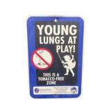 Young Lungs at Play Pennsylvania Metal Sign