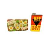 Daisy Fly Killer & Bee Brand Insect Spray Tin Cans