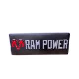 Ram Power Embossed Metal Sign