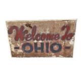 Welcome to Ohio Wood Sign