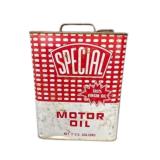 Special Motor Oil 2 Gallon Oil Can
