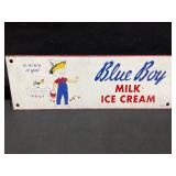 Blue Boy Milk/Ice Cream Metal Sign