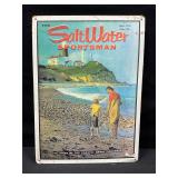 Saltwater Sportsman Metal Embossed Sign